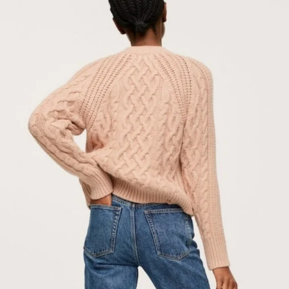 MANGO Cable knit sweater - Picture 3 of 5